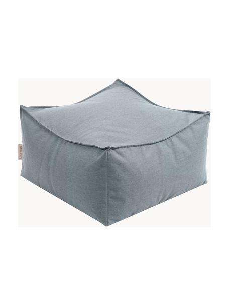 Pouf d'extérieur Stay, Tissu gris-bleu, larg. 60 x haut. 33 cm