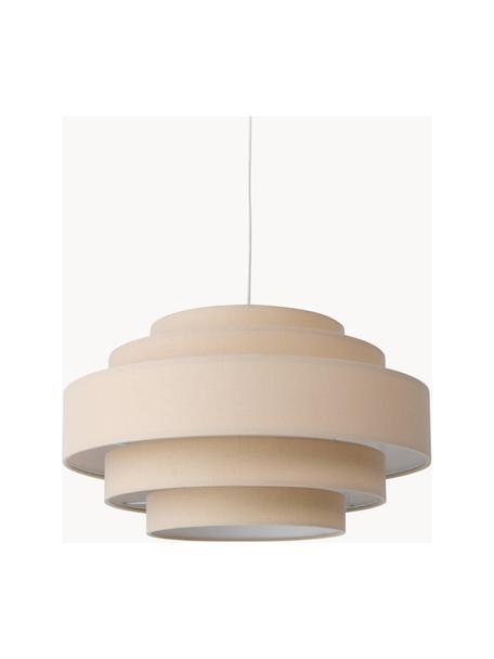 Hanglamp Miguel, Lampenkap: katoen, Beige, Ø 50 x H 29 cm