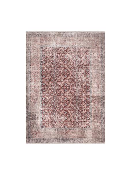 Interiérový a exterirérový koberec s ornamentálním vzorem Muster, 70 % bavlna, 30 % polyester, Terakotová, Š 80 cm, D 150 cm (velikost XS)