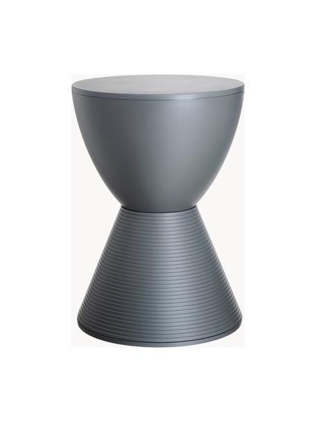 Table d'appoint design Prince Aha, Pigmenté polypropylène, Gris foncé, Ø 30 x haut. 43 cm