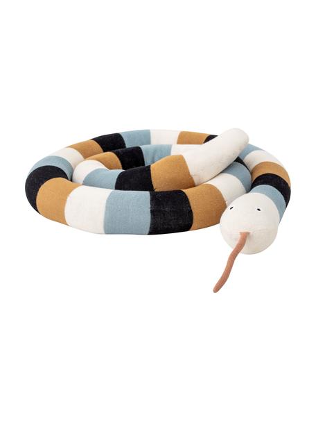 Peluche serpent Sebastia, Brun, bleu, noir, blanc, Ø 8 x long. 200 cm
