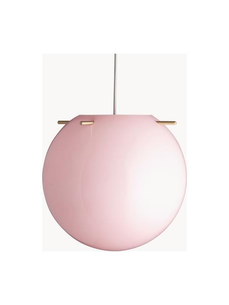 Lampada a sospensione piccola a sfera in vetro Koi, varie misure, Paralume: vetro, Rosa chiaro, Ø 19 x Alt. 18 cm