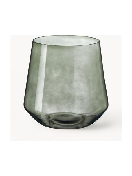 Mundgeblasene Glas-Vase Joyce, Glas, Grün, Ø 16 x H 16 cm