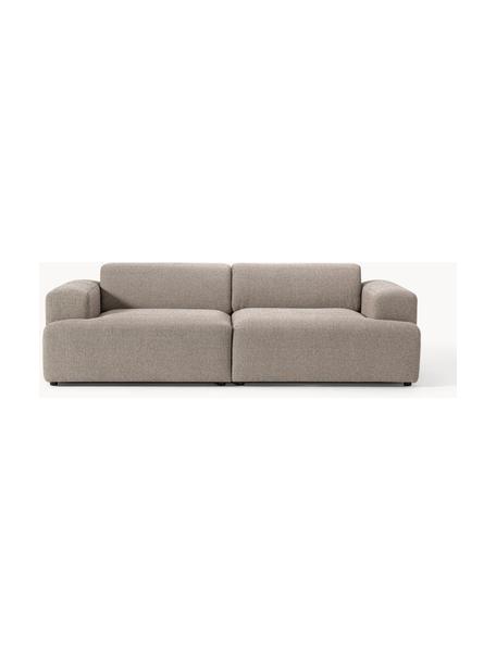 Sofa Melva (3-Sitzer), Bezug: 100 % Polyester Der strap, Gestell: Massives Kiefern- und Fic, Webstoff Greige, B 238 x T 101 cm