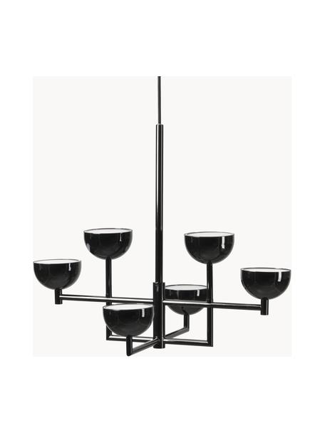 Grande suspension LED Paula, Noir, larg. 55 x haut. 49 cm