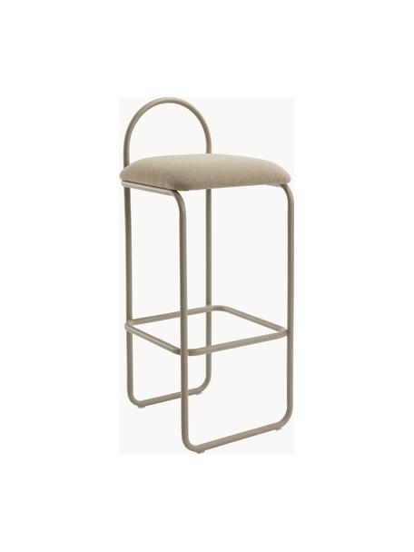 Barhocker Angui, Bezug: 100 % Polyester, Gestell: Stahl, beschichtet, Webstoff Beige, B 37 x H 93 cm