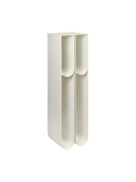 Kolumna dekoracyjna z metalu Curved, Stal malowana proszkowo, Beżowy, S 25 x W 100 cm