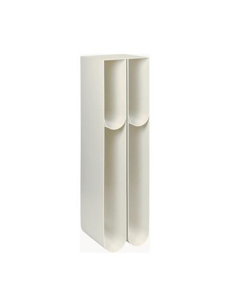 Columna decorativa de metal Curved, Acero con pintura en polvo, Beige claro, An 25 x Al 100 cm