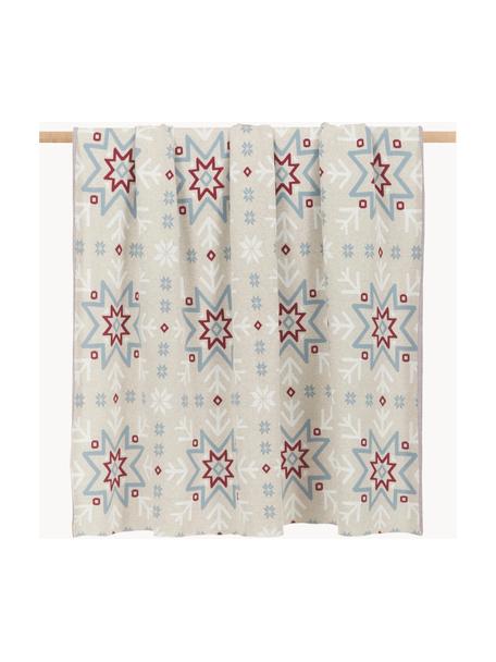 Pletený pléd Snowflake, 100 % bavlna, Více barev, Š 130 cm, D 170 cm