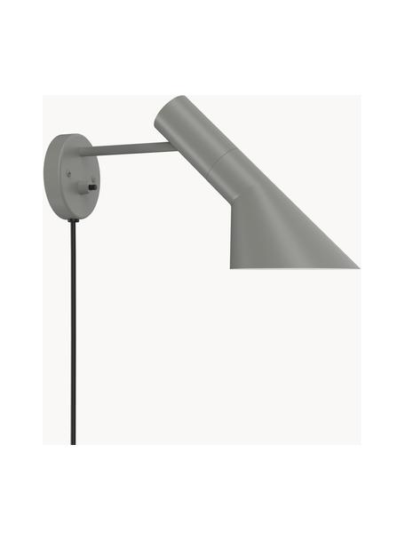 Wandlamp AJ met stekker, Lamp: gecoat staal, Grijs, Ø 32 x H 18 cm