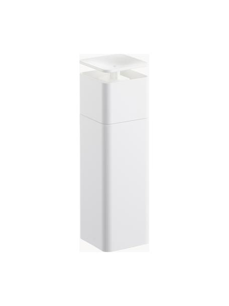 Distributeur de savon Tower, Plastique, Blanc, larg. 6 x haut. 19 cm