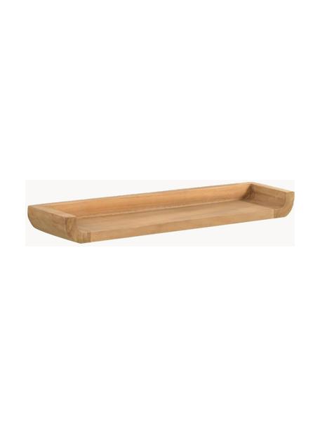 Wandplanken Shamel van teakhout, 2 stuks, Teakhout, Teakhout, B 50 x H 5 cm