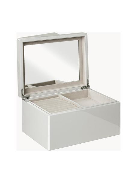 Šperkovnice se zrcadlem Taylor, Greige, Š 26 cm, V 13 cm