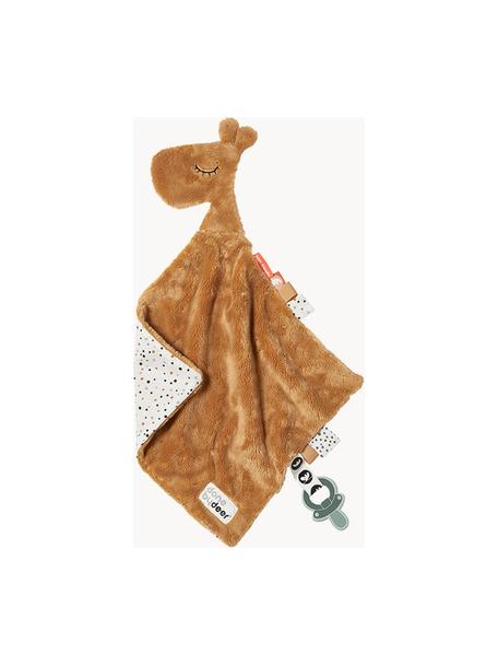 Doudou para bebés Raffi, 50% poliéster, 50% algodón, Ocre, blanco crema, An 30 x L 30 cm