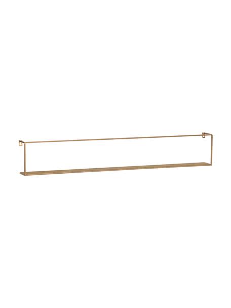 Kovová nástěnná police Meert, Potažený kov, Zlatá, Š 100 cm, V 16 cm