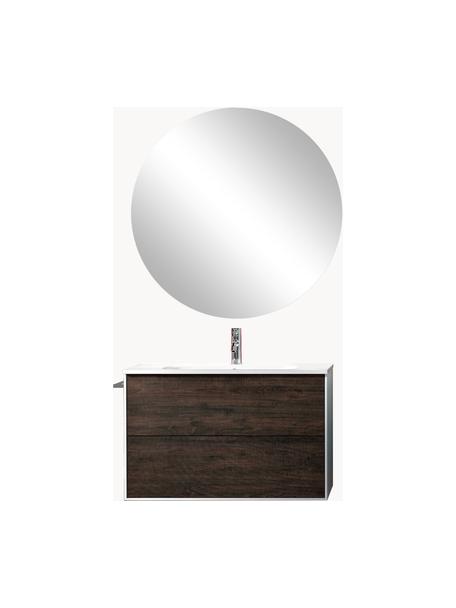 Toaletná súprava Ago, 4 diely, Biela, so vzhľadom jaseňového dreva, Š 81 x V 190 cm