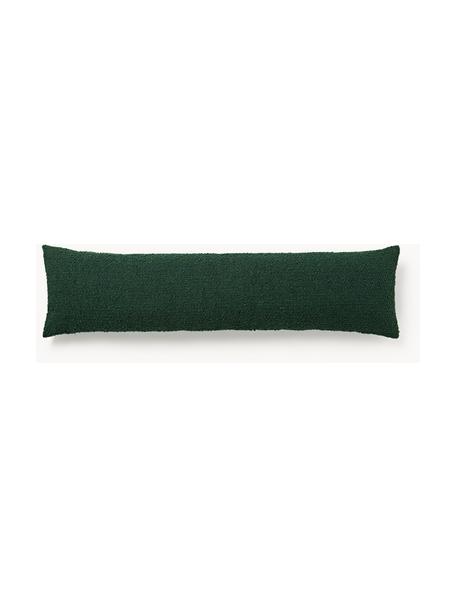 Cojín grande Bellamie, Bouclé verde oscuro, An 30 x L 115 cm