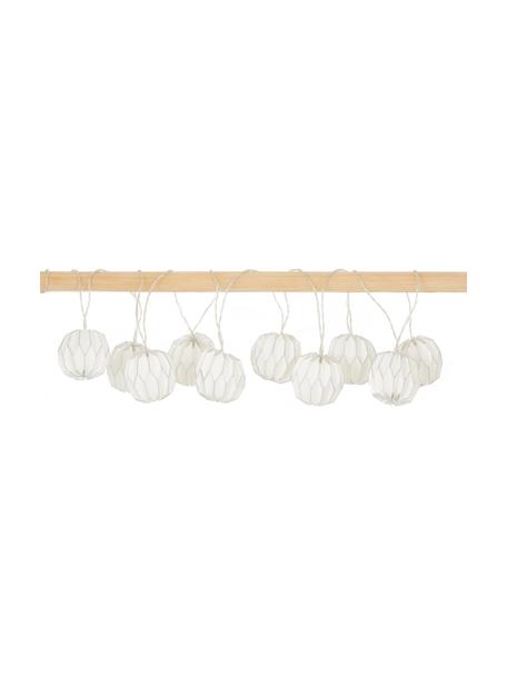 Girlanda świetlna LED Origami, 275 cm i 10 lampionów, Biały, odcienie srebrnego, D 275 cm