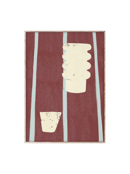 Plagát SDO 03, 210 g matný papier Hahnemühle, digitálna tlač s 10 farbami odolnými voči UV žiareniu, Vínovočervená, svetlobéžová, svetlomodrá, Š 30 x V 40 cm