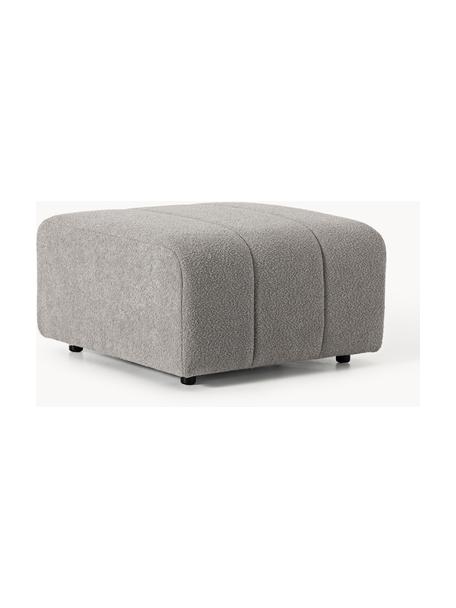 Bouclé-Sofa-Hocker Lena, Bezug: Bouclé (93 % Polyester, 6, Gestell: Buchenholz, Spanplatte, H, Füße: Kunststoff, Bouclé Grau, B 78 x T 75 cm