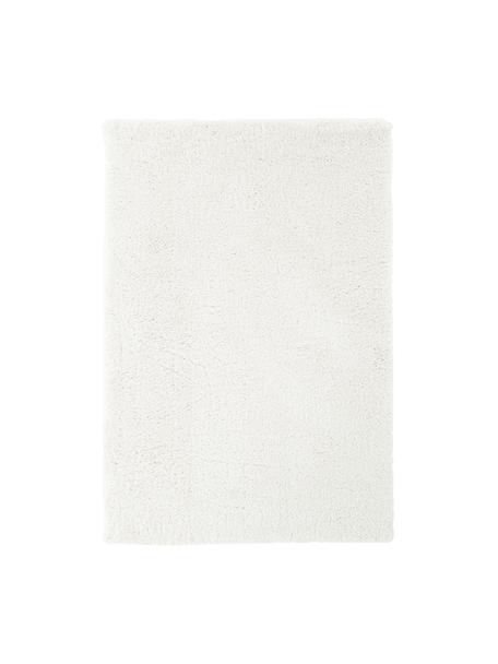 Alfombra mullida de pelo largo Leighton, Parte superior: microfibra (100% poliéste, Reverso: 70% poliéster, 30% algodó, Blanco crema, An 200 x L 300 cm (Tamaño L)