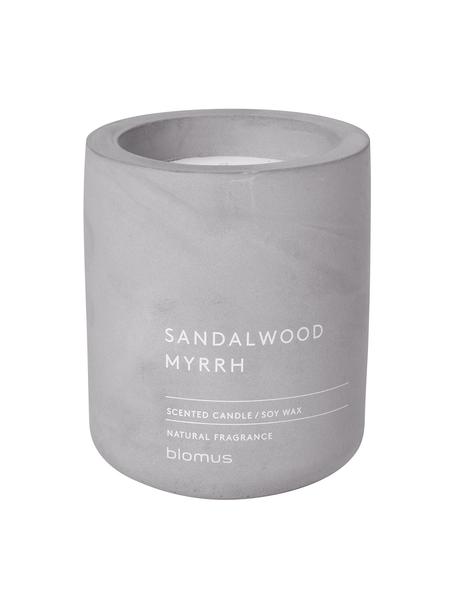 Geurkaars Fraga (sandelhout & mirre), Houder: beton, Sandelhout & mirre, Ø 7 x H 8 cm
