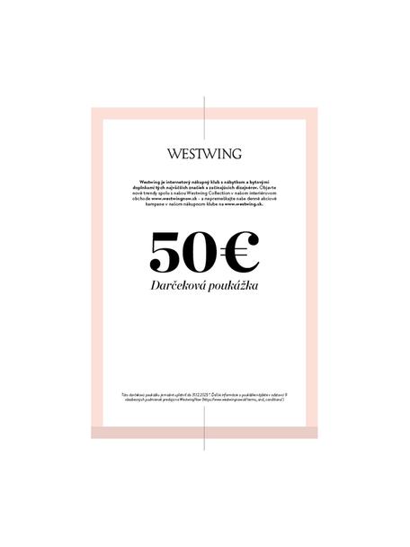 Poukaz na vytlačenie, Digitálny poukaz, po prijatí platby dostanete e-mail s odkazom na váš poukaz. Súbor PDF si jednoducho uložte a text vytlačte, Biela, bledoružová, 50