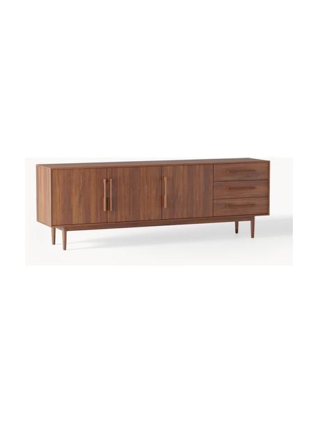 Credenza in legno di mango massiccio Paul, Legno di mango laccato, Larg. 220 x Alt. 75 cm