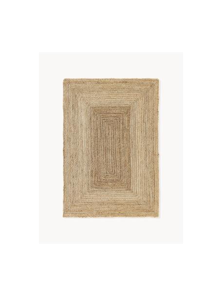 Ręcznie wykonany dywan z juty Sharmila, 100% juta

Ponieważ dywany z juty są szorstkie, są mniej odpowiednie do bezpośredniego kontaktu ze skórą, Brązowy, S 160 x D 230 cm (Rozmiar M)