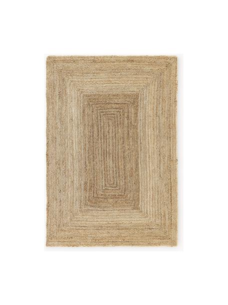 Handgemaakt juten vloerkleed Sharmila, 100% jute, Bruin, B 160 x L 230 cm (maat M)