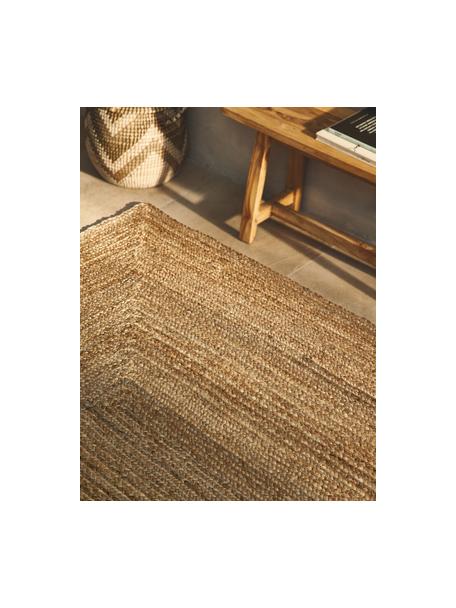 Handgefertigter Jute-Teppich Sharmila, 100 % Jute, Braun, B 60 x L 90 cm (Größe XXS)