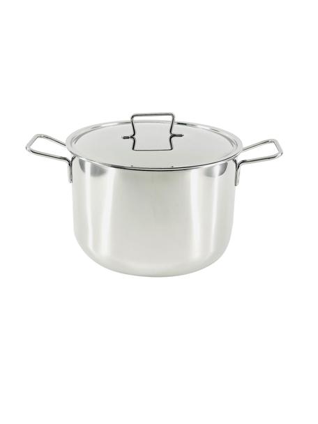 Roestvrijstalen kookpan Profi met deksel, Roestvrij staal 18/10, Zilverkleurig, Ø 30 x H 21 cm