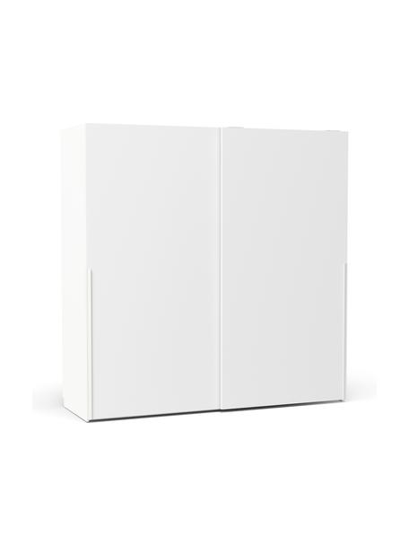 Modulaire schuifdeurkast Leon, 200 cm breed, diverse varianten, Wit, Basis interieur, B 200 x H 200 cm