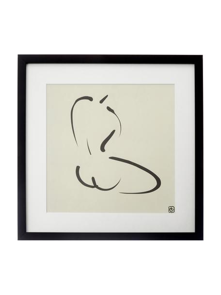 Gerahmter Digitaldruck Akt Lady IV, Bild: Digitaldruck, Rahmen: Kunststoff, Front: Glas, Akt Lady IV, B 40 x H 40 cm