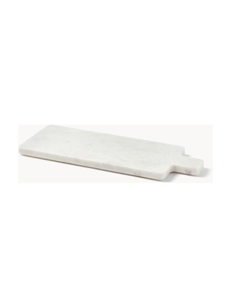 Planche à découper en marbre Agata, Marbre, Blanc, marbré, larg. 38 x prof. 15 cm