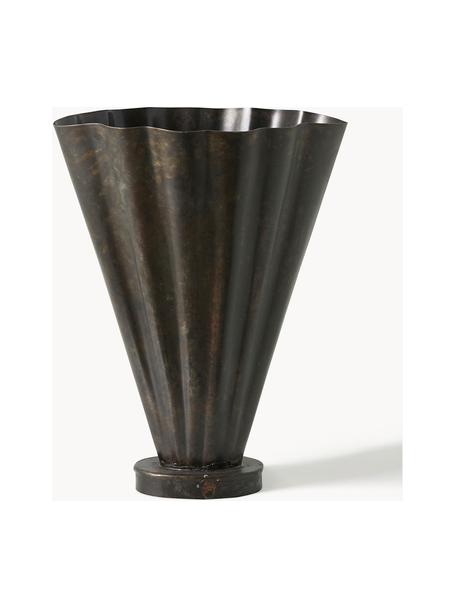 Vaso in metallo Coll, alt. 36 cm, Metallo rivestito, Taupe, Larg. 24 x Alt. 36 cm