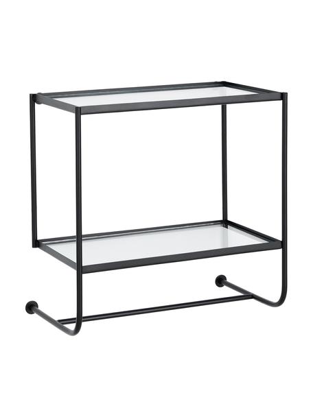 Étagère murale en métal Thelma, Noir, larg. 53 x haut. 51,5 cm