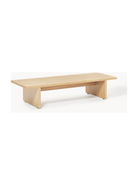 Niedriger Holz-Couchtisch Dako, Eschenholz, lackiert, B 120 x H 25 cm