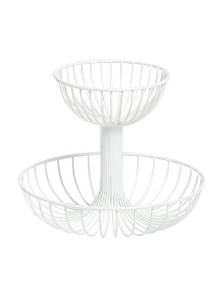 Alzatina Lago, Metallo rivestito, Bianco, Ø 29 x Alt. 24 cm
