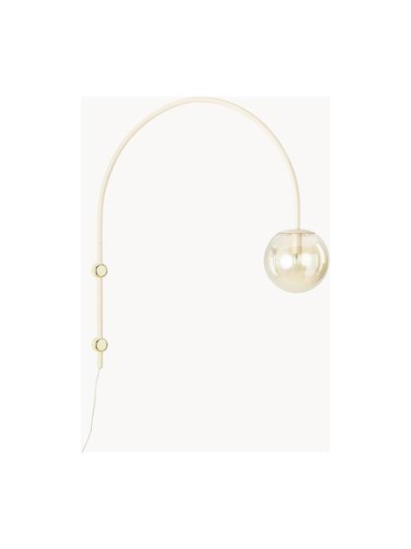Nástenná lampa Cora, Champagne, béžová, Ø 20 x V 92 cm
