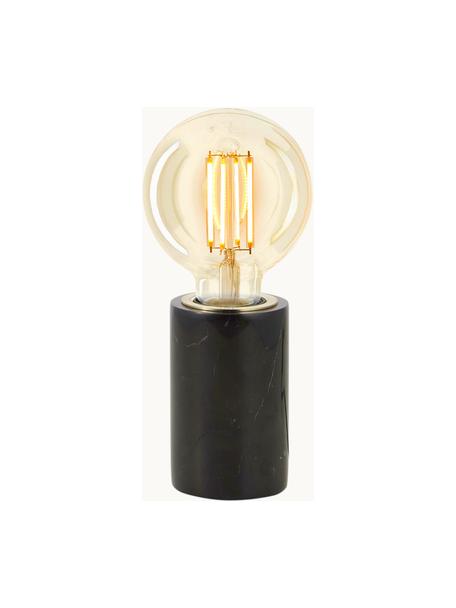 Petite lampe à poser en marbre Siv, Noir, marbré, Ø 6 x haut. 10 cm