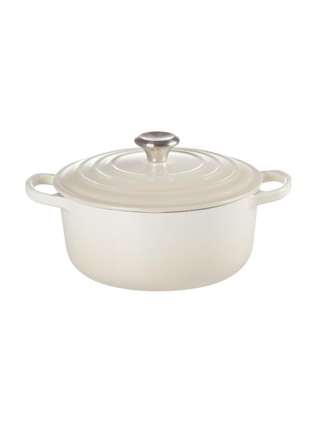 Casserole ronde en fonte Signature Collection, Fonte, émaillé, Tons blancs, Ø 20 x haut. 12 cm