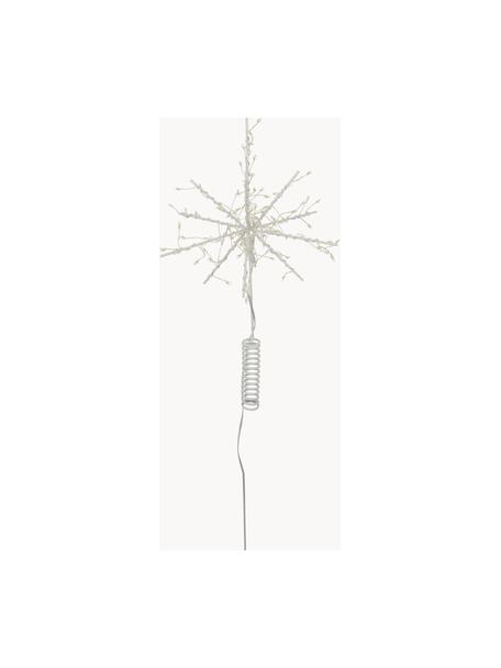 Puntale per albero a LED a batteria Glow, Struttura: metallo rivestito, Bianco, Larg. 24 x Alt. 34 cm