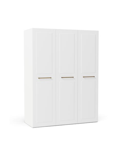 Armadio componibile con ante battenti Charlotte, larg. 150 cm, in diverse varianti, Bianco, Interno Basic, larg. 150 x alt. 200 cm
