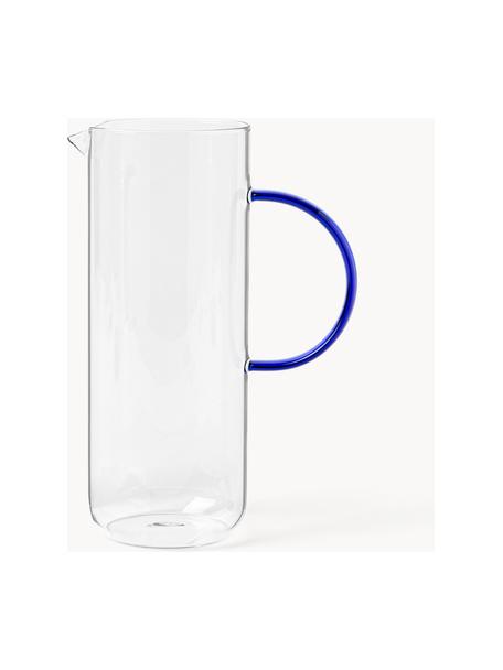 Carafe à eau en verre borosilicaté Torino, 1.1 L, Verre borosilicate

Découvrez la polyvalence du verre borosilicaté pour votre maison ! Ce matériau de haute qualité, fiable et robuste, se distingue par une résistance exceptionnelle à la chaleur, ce qui le rend idéal pour votre thé ou café chaud. Par rapport au verre traditionnel, le verre borosilicaté est plus résistant aux fissures et aux bris, en faisant un compagnon sûr pour votre intérieur, Transparent, bleu roi, 1,1 L