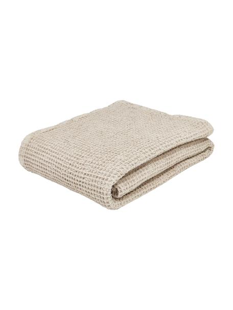 Waffelpiqué-Tagesdecke Lois aus Baumwolle in Beige, 100 % Baumwolle, Beige, B 180 x L 260 cm (für Betten bis 140 x 200 cm)