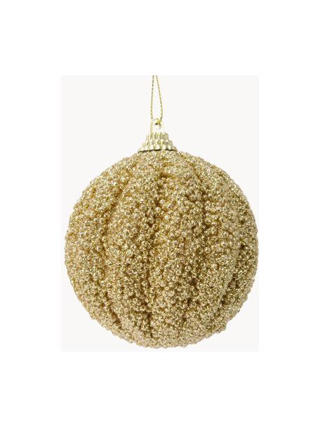Boules de Noël Treat, 12 élém., Mousse, Doré, Ø 8 cm