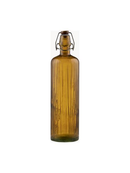 Glazen fles Kusintha, 1,2 L, Glas, Okergeel, 1.2 L