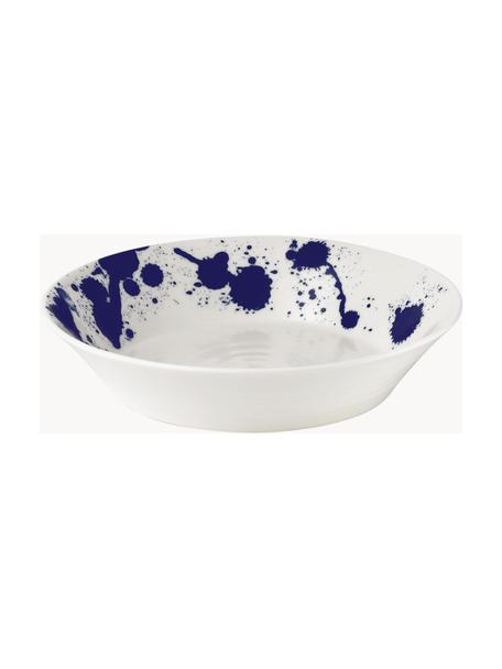 Hluboký talíř z porcelánu Pacific Blue, Porcelán, Abstraktní, Ø 23 cm