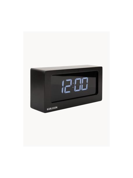 Despertador LED Boxed, Chapa de madera, Negro, An 25 x Al 13 cm
